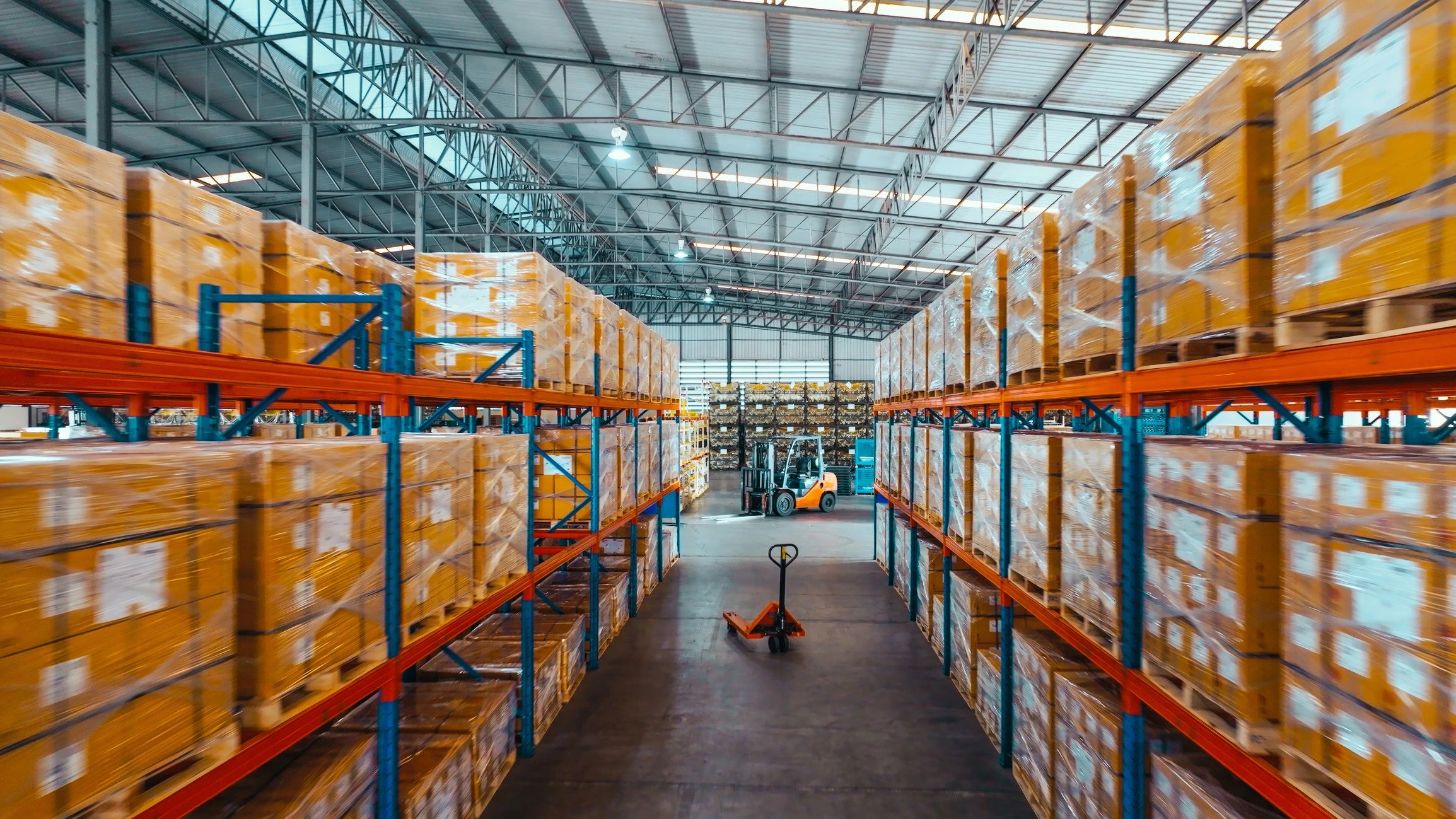 Warehouse shelving and logistics inventory